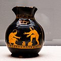 Classical miniature chous ARV extra - two boys and a wreathed oinochoe