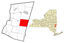 Location of Hillsdale, New York