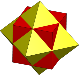 <span class="mw-page-title-main">Compound of cube and octahedron</span> Polyhedral compound