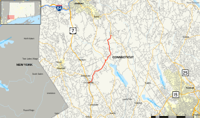 Connecticut Route 107 Map.svg