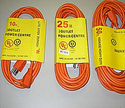 Counterfeit electrical cords with false UL certification marks