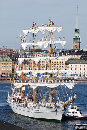 Cuauhtémoc i Stockholm vid Tall Ships' Races, juli 2007