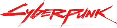 Thumbnail for File:Cyberpunk 2077 logo red-white.svg