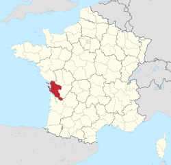 Šarantas atrašanās vieta Francijā