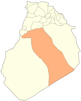 Расположение Эль Абиод Сиди Шейх