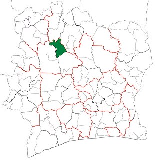 Dianra Department Department in Woroba, Ivory Coast