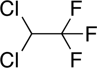 <span class="mw-page-title-main">2,2-Dichloro-1,1,1-trifluoroethane</span> Chemical compound