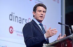 Dinar Cambra amb Manuel Valls, candidat a l'alcaldia de Barcelona