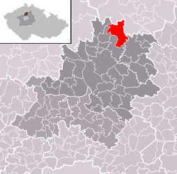 Dobřeň - Carte