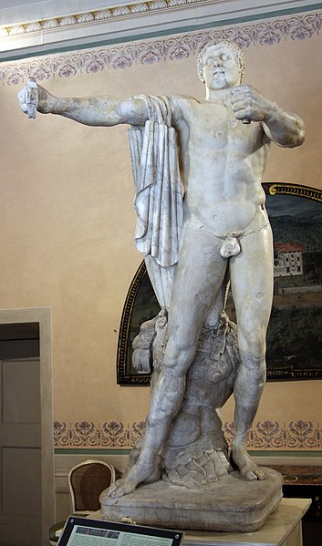 File:Domenico Pieratti, gladiatori dalla villa di castello, 1635, 03 (testa, torso e gamba destra antichi).JPG