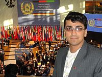 Dr. Mohammad Shafiq Hamdam at International Bonn Conference on Afghanistan.jpg