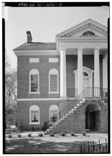 File:EAST (FRONT) FACADE, SOUTH SIDE, LOOKING WEST - Lancaster County Courthouse, 104 North Main Street at Dunlap Street, Lancaster, Lancaster County, SC HABS SC,29-LANC,1-2.tif