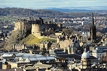 The Castle dominates the city skyline Edinburgh Castle Rock.jpg