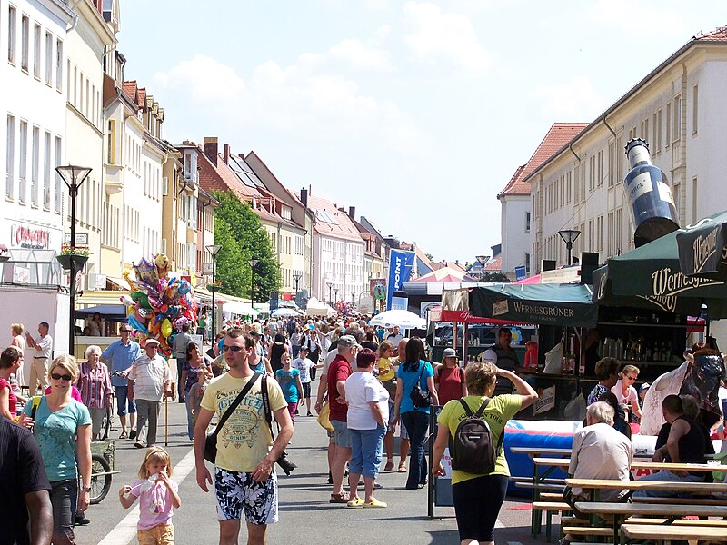 File:Eilenburg 1050-Jahrfeier Leipziger Strasse4.jpg