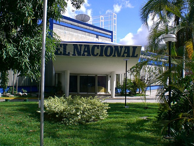 The former headquarters of El Nacional, Venezuela's long-standing newspaper of record, which was seized by the state in 2018 and forced out of newspri