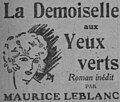 Vignette pour La Demoiselle aux yeux verts