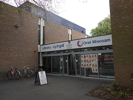 Entrance to Wrexham Library