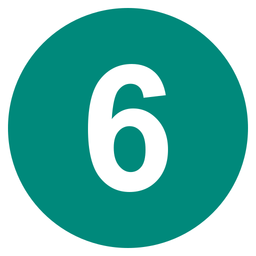 File:Eo circle teal white number-6.svg