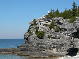 The Niagara Escarpment in the Bruce Peninsula National Park