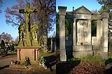 Crucifixion group and tomb