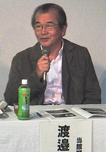 Bývalý hlavní inženýr společnosti Nissan Skyline Kozo Watanabe v muzeu Prince & Skyline 13. října 2013.jpg