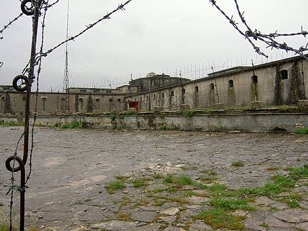 Former political prison in Gjirokastër. During Hoxha's rule, political executions were common, and as a result, as many as 25,000 people were killed by the regime and many more were sent to labour camps or persecuted.