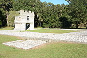 Fort Frederica National Monument, including the fort and town of Frederica ruins This is an image of a place or building that is listed on the National Register of Historic Places in the United States of America. Its reference number is 66000065.