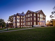 Founders Hall, the first building on campus Founders English.jpg