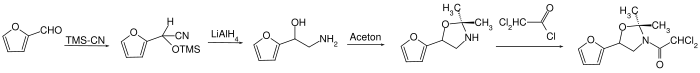 Furilazole synthesis.svg