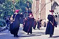 Furnes Procession des pénitents de la confrérie de la Sodalité(Scan diapo Agfacolor prises vers 1960 ) (8)