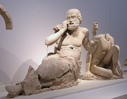 Een ziener (afkomstig van de oostgevel van de tempel van Zeus in Olympia)