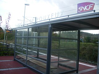 <span class="mw-page-title-main">Pouxeux station</span> French railway station