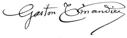 Gaston Tissandiers signatur