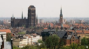 Vedere panoramică spre Gdańsk