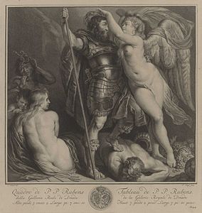 Peter Paul Rubens, Der Tugendheld, von der Siegesgöttin gekrönt