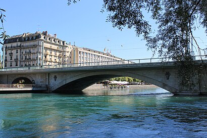 So kommt man zu Pont De La Coulouvrenière mit den Öffentlichen - Mehr zum Ort Hier