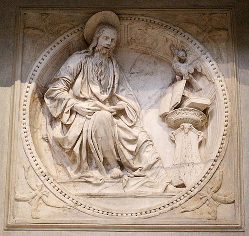 Giovanni di Stefano, San Giovanni Evangelista, entrata Libreria Piccolomini, Siena, Duomo