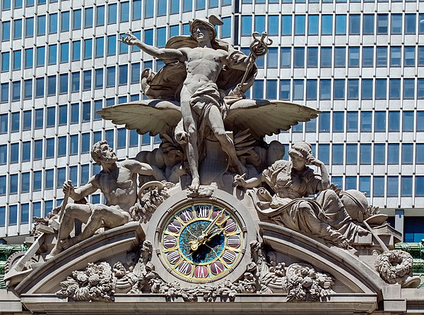 Glory of Commerce, a sculptural group by Jules-Félix Coutan