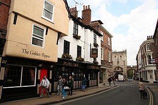 Goodramgate Street in York, England