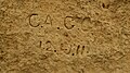 Graffiti at the Ħaġar Qim temple, Malta