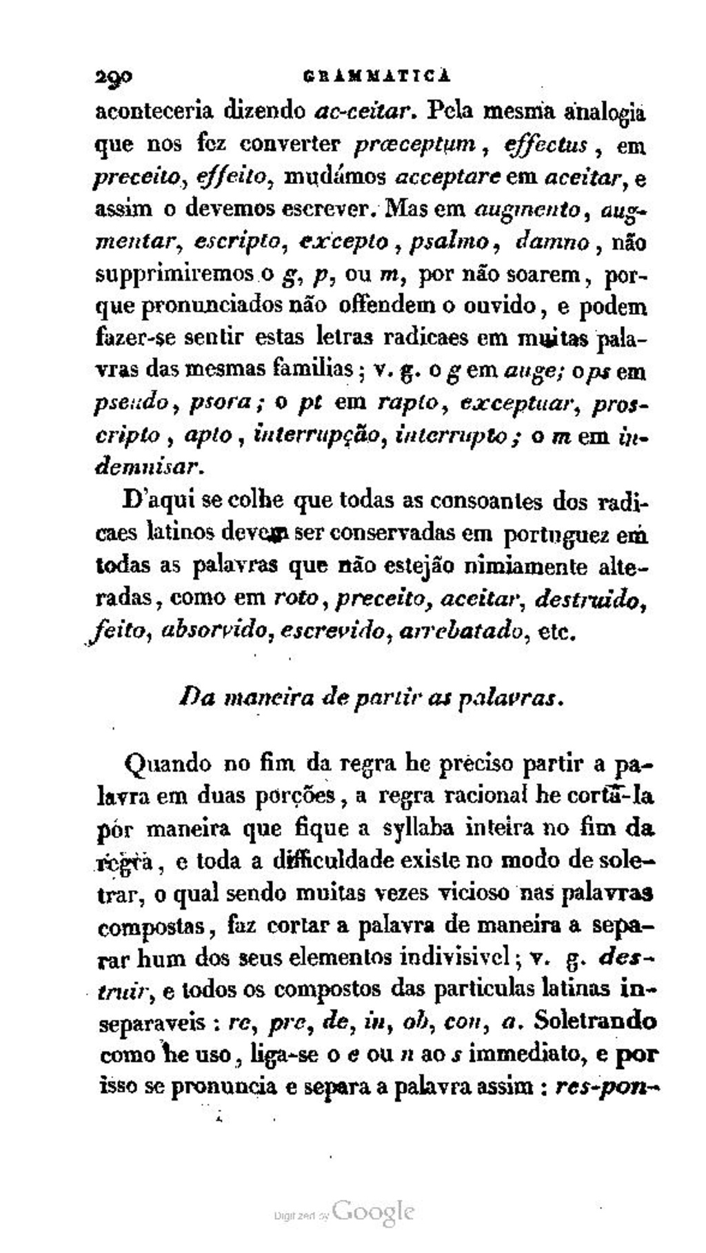 Página:Grammatica Analytica da Lingua Portugueza.pdf/295 - Wikisource