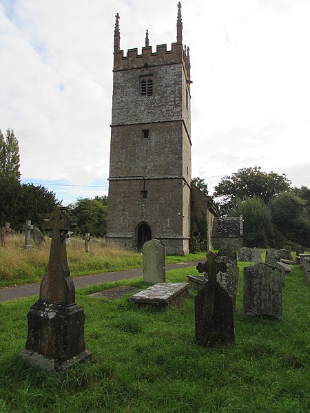 File:Gravestones and tower, Llanarth, Monmouthshire (geograph 6733744).jpg