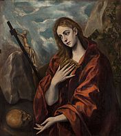 Pokutująca Maria Magdalena (1587-1597), 109 × 96 cm Museo Cau Ferrat w Sitges