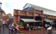 View of the General Market from Henblas Square Greengrocers, Wrexham - DSC09398.PNG