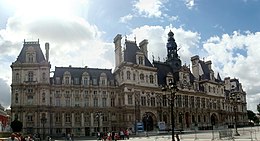 Photo de l'Hôtel de ville de Paris.