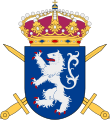 Coat of the arms of the Halland Regiment (I 16/Fo 31) 1994–2000 and the Halland Group (Hallandsgruppen) 2000–present.