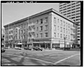 OR-159-7 "SW corner of building at SW Third Avenue and Main Street. 120mm." Photo by John Stamets, HABS. This file comes from the Historic American Buildings Survey (HABS), Historic American Engineering Record (HAER) or Historic American Landscapes Survey (HALS). These are programs of the National Park Service established for the purpose of documenting historic places. Records consist of measured drawings, archival photographs, and written reports. This tag does not indicate the copyright status of the attached work. A normal copyright tag is still required. See Commons:Licensing. Public domainPublic domainfalsefalse This image or media file contains material based on a work of a National Park Service employee, created as part of that person's official duties. As a work of the U.S. federal government, such work is in the public domain in the United States. See the NPS website and NPS copyright policy for more information.