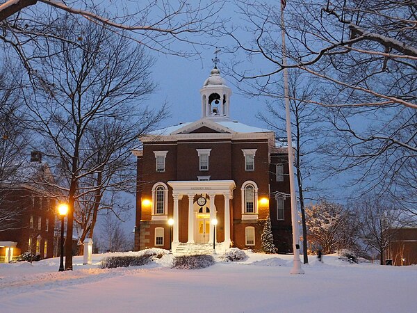 Bates College, the first coeducational liberal arts college in New England, and one of the first to dismiss the ACT/SAT requirement