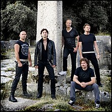 Band Promoshoot, 2016 (von links nach rechts): Domenico Di Girolamo, Dario Parente, Göran Edman, Enrico Cianciusi, Walter Cianciusi