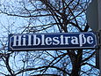 Schild der Hilblestraße in München
